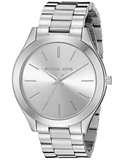 Buy Shop Michael Kors Slim Runway Silver Dial Silver Stainless Steel Strap Watch for Women - MK3178 USA Online