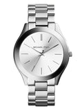 Buy Shop Michael Kors Slim Runway Silver Dial Silver Stainless Steel Strap Watch for Women - MK3178 USA Online