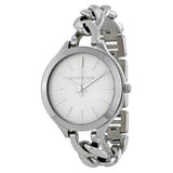 Buy Shop Michael Kors Slim Runway Silver Dial Silver Steel Strap Watch for Women - MK3279 USA Online