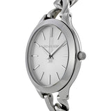 Buy Shop Michael Kors Slim Runway Silver Dial Silver Steel Strap Watch for Women - MK3279 USA Online