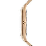 Buy Shop Michael Kors Slim Runway Three-Hand Gold Dial Gold Steel Strap Watch for Women - MK9122 USA Online