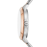 Buy Shop Michael Kors Slim Runway Crystals Silver Dial Two Tone Steel Strap Watch for Women - MK1045 USA Online