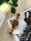 Buy Shop Michael Kors Slim Runway Tortoise Shell Dial Two Tone Steel Strap Watch for Women - MK4284 USA Online