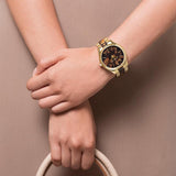 Buy Shop Michael Kors Slim Runway Tortoise Shell Dial Two Tone Steel Strap Watch for Women - MK4284 USA Online