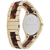 Buy Shop Michael Kors Slim Runway Tortoise Shell Dial Two Tone Steel Strap Watch for Women - MK4284 USA Online
