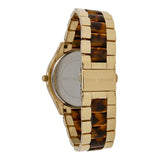 Buy Shop Michael Kors Slim Runway Tortoise Shell Dial Two Tone Steel Strap Watch for Women - MK4284 USA Online