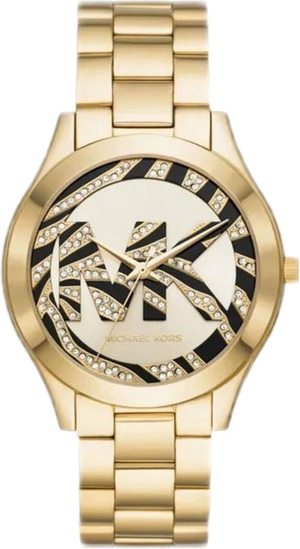 Buy Shop Michael Kors Runway Gold Dial Gold Steel Strap Watch For Women - MK4561 USA Online