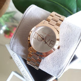 Buy Shop Michael Kors Slim Runway White Dial Rose Gold Steel Strap Watch For Women - MK3804 USA Online