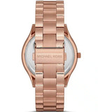 Buy Shop Michael Kors Slim Runway White Dial Rose Gold Steel Strap Watch For Women - MK3804 USA Online