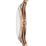 Buy Shop Michael Kors Slim Runway White Dial Rose Gold Steel Strap Watch For Women - MK3804 USA Online