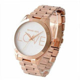 Buy Shop Michael Kors Slim Runway White Dial Rose Gold Steel Strap Watch For Women - MK3804 USA Online