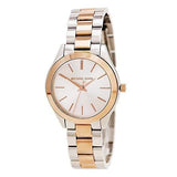 Buy Shop Michael Kors Slim Runway White Dial Two Tone Steel Strap Watch for Women - MK3204 USA Online