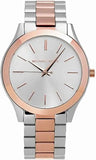 Buy Shop Michael Kors Slim Runway White Dial Two Tone Steel Strap Watch for Women - MK3204 USA Online