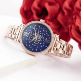 Buy Shop Michael Kors Sofie Analog Quartz Blue Dial Rose Gold Steel Strap Watch For Women - MK3971 USA Online
