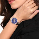 Buy Shop Michael Kors Sofie Analog Quartz Blue Dial Rose Gold Steel Strap Watch For Women - MK3971 USA Online