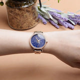 Buy Shop Michael Kors Sofie Analog Quartz Blue Dial Rose Gold Steel Strap Watch For Women - MK3971 USA Online