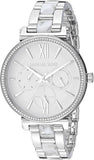 Buy Shop Michael Kors Sofie Analog White Dial Silver Steel Strap Watch For Women - MK4345 USA Online