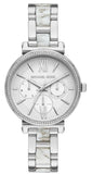 Buy Shop Michael Kors Sofie Analog White Dial Silver Steel Strap Watch For Women - MK4345 USA Online
