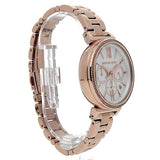 Buy Shop Michael Kors Sofie Chronograph Mother of Pearl White Dial Rose Gold Steel Strap Watch For Women - MK6576 USA Online