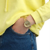 Buy Shop Michael Kors Sofie Chronograph Quartz Gold Dial Gold Steel Strap Watch For Women - MK6559 USA Online