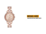 Buy Shop Michael Kors Sofie Chronograph Rose Gold Dial Rose Gold Steel Strap Watch For Women - MK6560 USA Online
