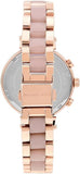 Buy Shop Michael Kors Sofie Chronograph Rose Gold Dial Rose Gold Steel Strap Watch For Women - MK6560 USA Online