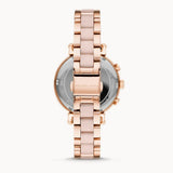 Buy Shop Michael Kors Sofie Chronograph Rose Gold Dial Rose Gold Steel Strap Watch For Women - MK6560 USA Online