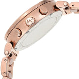 Buy Shop Michael Kors Sofie Chronograph Rose Gold Dial Rose Gold Steel Strap Watch For Women - MK6560 USA Online