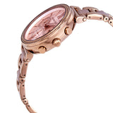Buy Shop Michael Kors Sofie Chronograph Rose Gold Dial Rose Gold Steel Strap Watch For Women - MK6560 USA Online