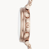 Buy Shop Michael Kors Sofie Chronograph Rose Gold Dial Rose Gold Steel Strap Watch For Women - MK6560 USA Online