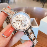 Buy Shop Michael Kors Sofie Chronograph White Dial Two Tone Steel Strap Watch For Women - MK4353 USA Online