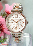 Buy Shop Michael Kors Sofie Chronograph White Dial Two Tone Steel Strap Watch For Women - MK4353 USA Online