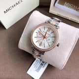 Buy Shop Michael Kors Sofie Chronograph White Dial Two Tone Steel Strap Watch For Women - MK4353 USA Online
