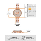 Buy Shop Michael Kors Sofie Quartz Crystals Crystals Rose Gold Dial Rose Gold Steel Strap Watch For Women - MK4336 USA Online