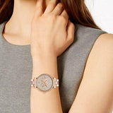 Buy Shop Michael Kors Sofie Quartz Crystals Crystals Rose Gold Dial Rose Gold Steel Strap Watch For Women - MK4336 USA Online