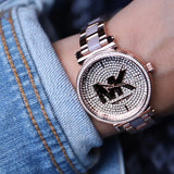 Buy Shop Michael Kors Sofie Quartz Crystals Crystals Rose Gold Dial Rose Gold Steel Strap Watch For Women - MK4336 USA Online