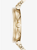 Buy Shop Michael Kors Sofie Quartz Gold Dial Gold Steel Strap Watch For Women - MK3881 USA Online