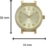 Buy Shop Michael Kors Sofie Quartz Gold Dial Gold Steel Strap Watch For Women - MK3881 USA Online