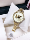 Buy Shop Michael Kors Sofie Quartz Gold Dial Gold Steel Strap Watch For Women - MK4334 USA Online