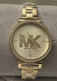 Buy Shop Michael Kors Sofie Quartz Gold Dial Gold Steel Strap Watch For Women - MK4334 USA Online