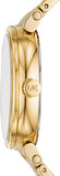 Buy Shop Michael Kors Sofie Quartz Gold Dial Gold Steel Strap Watch For Women - MK4334 USA Online