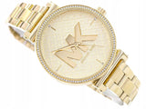 Buy Shop Michael Kors Sofie Quartz Gold Dial Gold Steel Strap Watch For Women - MK4334 USA Online
