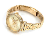Buy Shop Michael Kors Sofie Quartz Gold Dial Gold Steel Strap Watch For Women - MK4334 USA Online