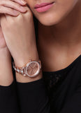 Buy Shop Michael Kors Sofie Quartz Rose Gold Dial Rose Gold Steel Strap Watch For Women - MK3882 USA Online