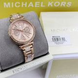 Buy Shop Michael Kors Sofie Quartz Rose Gold Dial Rose Gold Steel Strap Watch For Women - MK4354 USA Online