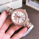 Buy Shop Michael Kors Sofie Quartz Rose Gold Dial Rose Gold Steel Strap Watch For Women - MK4354 USA Online