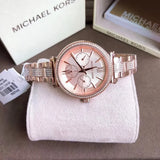 Buy Shop Michael Kors Sofie Quartz Rose Gold Dial Rose Gold Steel Strap Watch For Women - MK4354 USA Online