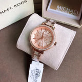 Buy Shop Michael Kors Sofie Quartz Rose Gold Dial Rose Gold Steel Strap Watch For Women - MK4354 USA Online