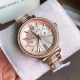 Buy Shop Michael Kors Sofie Quartz Rose Gold Dial Rose Gold Steel Strap Watch For Women - MK4354 USA Online