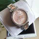 Buy Shop Michael Kors Sofie Quartz Rose Gold Dial Two Tone Steel Strap Watch For Women - MK3972 USA Online